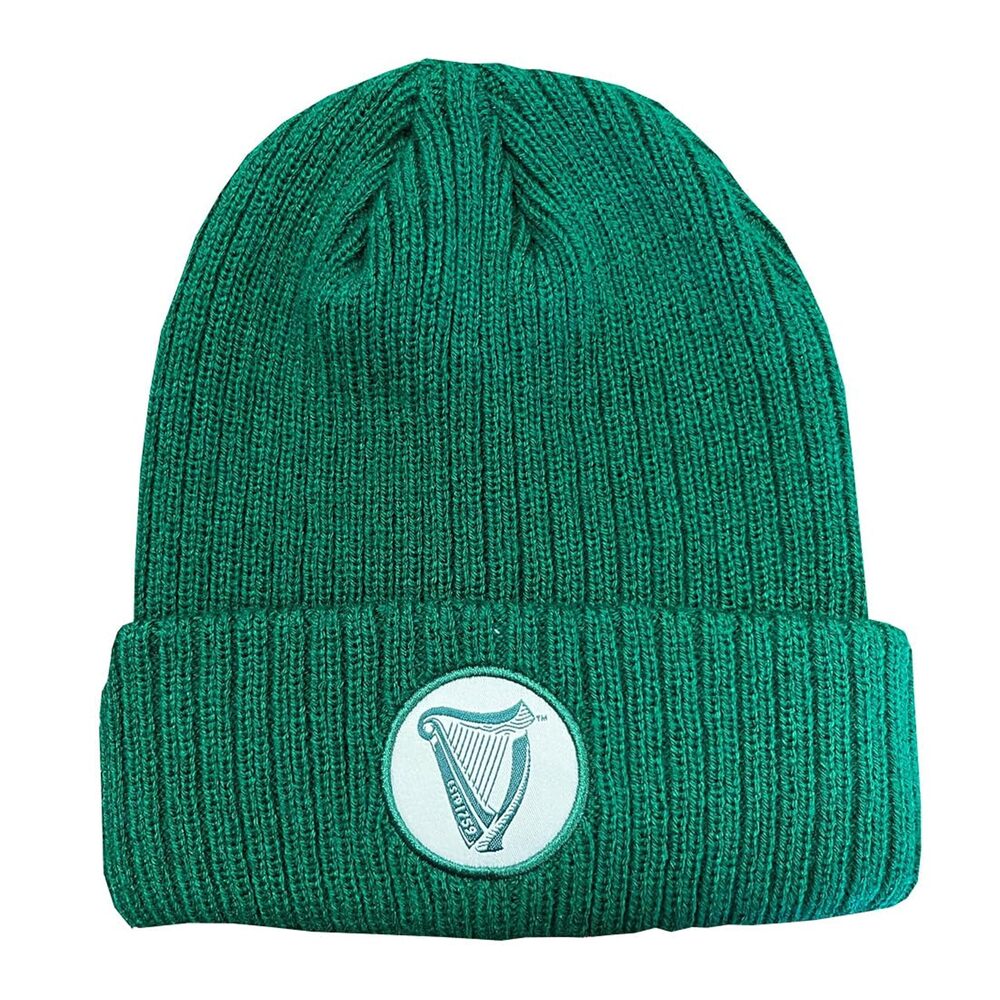 2472 Spring Green Harp Knitted Hat Guiness Cap and 100% Acrylic